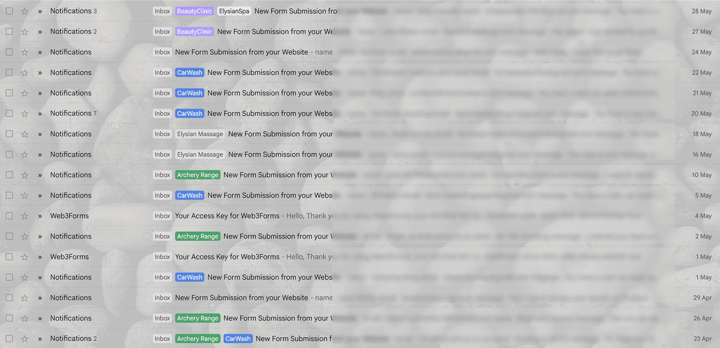 Lead generated from the websites received in a short span of time